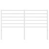 vidaXL Metal Headboard White 150 cm