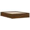 vidaXL Bed Frame with Drawers without Mattress Brown Oak 140x200 cm