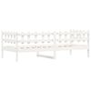 vidaXL Day Bed without Mattress White 90x200 cm Solid Wood Pine