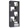 vidaXL Book Cabinet Room Divider Grey 60x24x155 cm Engineered Wood