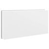 vidaXL Shower Niche Matt White 62x32x9 cm Stainless Steel