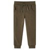 vidaXL Kids'Sweatpants Khaki Melange 104