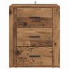 vidaXL Bedside Cabinet Old Wood 35 x 50 x 60 cm Engineered Wood