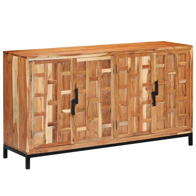 vidaXL Sideboard Solid Acacia Wood 145x40x80 cm