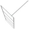 vidaXL Walk-in Shower Wall Silver 80x195 cm Clear ESG Glass