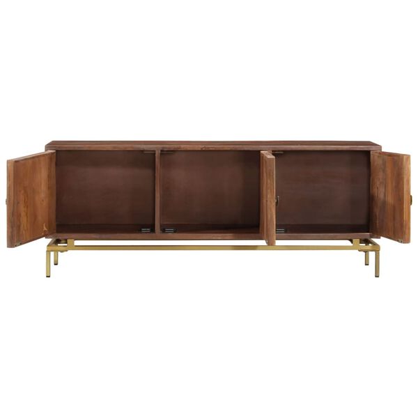 vidaXL TV Cabinet 120x30x46 cm Solid Mango Wood