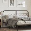 vidaXL Metal Replace Headboard Black 183 cm