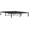 vidaXL Metal Bed Frame without Mattress Black 160x200cm