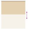 vidaXL Roller Blind Blackout Beige 130x130 cm Fabric Width 126.6 cm Polyester