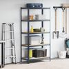 vidaXL 5-Layer Storage Shelf Anthracite Steel&Engineered Wood