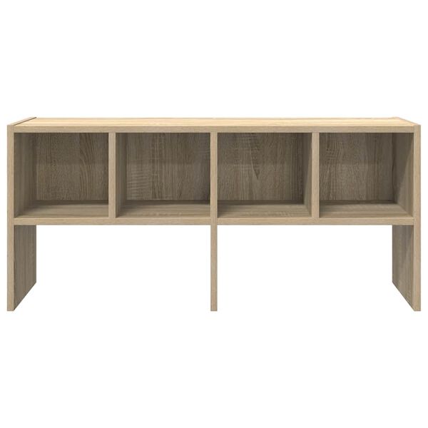 vidaXL Shoe Rack Stackable Sonoma Oak 89.5x30x40 cm