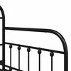 vidaXL Daybed Frame Black 90 x 190 cm Powder-Coated Steel