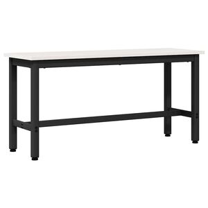vidaXL Dining Bench White 100 x 32.5 x 49 cm Solid pine wood