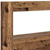 vidaXL Headboard Cabinet with LED Old Wood 100x17x102 cm