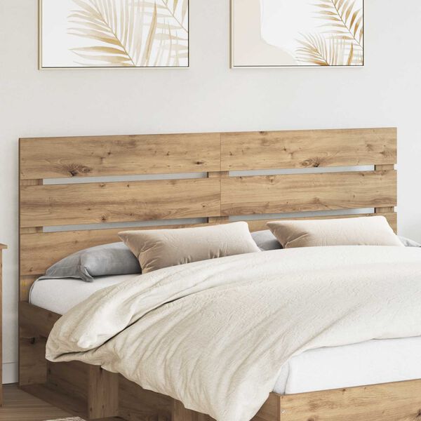 vidaXL Headboard Artisan Oak 200 cm Engineered Wood