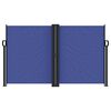 vidaXL Retractable Side Awning Blue 140x1200 cm