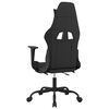 vidaXL Swivel Gaming Chair with Footrest Black and Camouflage Fabric