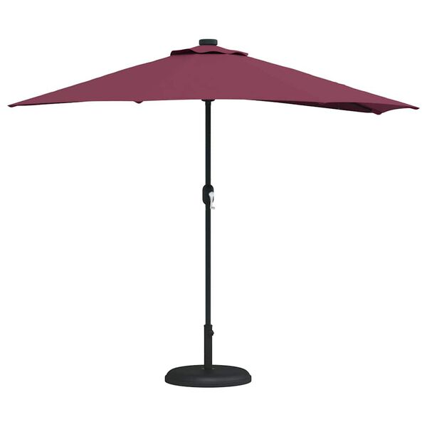 vidaXL Garden Parasol Bordeaux Red 294 x 150 x 224 cm