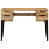 vidaXL Desk 110x50x76 cm Solid Mango Wood
