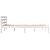 vidaXL Bed Frame without Mattress 120x190cm White Small Double