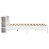 vidaXL Bookcase Bed without Mattress White 200x200 cm Solid Wood Pine