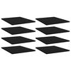 vidaXL Bookshelf Boards 8 pcs Black 40x50x1,5 cm Engineered Wood