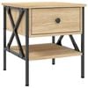 vidaXL Bedside Table Sonoma Oak 40x42x45 cm Engineered Wood