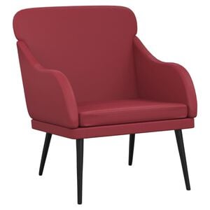 vidaXL Armchair Wine Red 63x76x80 cm Faux Leather