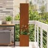 vidaXL Garden Privacy Screen Rusty 32 x 140 cm Weathering steel