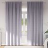 vidaXL Blackout Curtains with Rings 2 pcs Metal Grey 245 x 140 cm