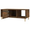 vidaXL Coffee Table Smoked Oak 102x50x40 cm Engineered Wood