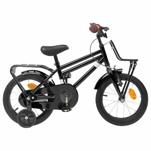 vidaXL Kids Bike 12 Inches for 2-4 Years Old Black