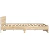 vidaXL Bed Frame without Mattress Sonoma Oak 140x190 cm