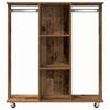 vidaXL Wardrobe with Shelf Old Wood 102 x 38 x 110 cm Engineered wood