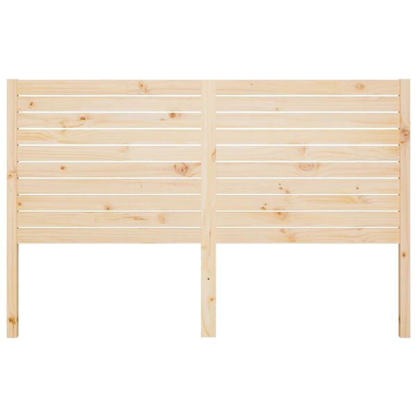 vidaXL Bed Headboard 206x4x100 cm Solid Wood Pine