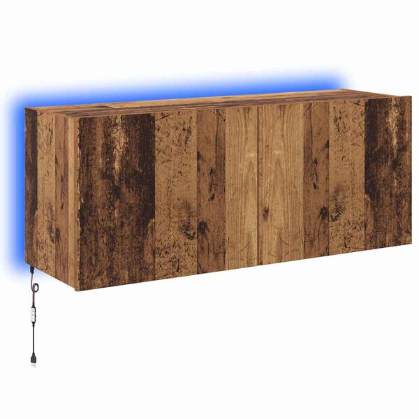 vidaXL TV Wall Cabinet Old Wood 100 x 35 x 41 cm Engineered Wood