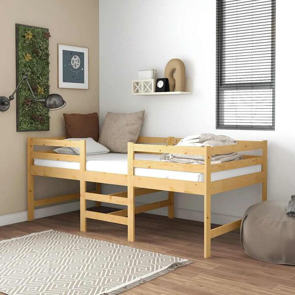 vidaXL Bed Frame without Mattress 90x200 cm Solid Wood Pine