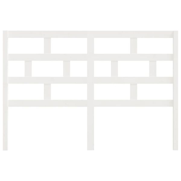 vidaXL Bed Headboard White 156x4x100 cm Solid Wood Pine