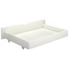 vidaXL Bed Frame without Mattress White Solid Pine Wood 140x200 cm