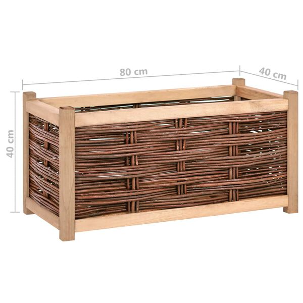 vidaXL Garden Raised Bed 80x40x40 cm Solid Pine Wood