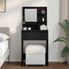 vidaXL Bedroom Dressing Tables with Drawer Black 80 x 39.6 x 135 cm