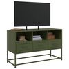 vidaXL TV Cabinet Olive Green 100.5x39x60.5 cm Steel