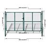 vidaXL Garden Mesh Gate Fence Door Wall Grille 300x200 cm
