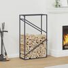 vidaXL Firewood Rack Anthracite 60x25x100 cm Cold-rolled steel