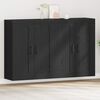 vidaXL Wall-mounted Cabinet 2 pcs Black Oak 69.5 x 34 x 90 cm