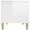 vidaXL Coffee Table High Gloss White 90x44.5x45 cm Engineered Wood