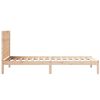 vidaXL Extra Long Bed Frame without Mattress 100x210 cm Solid Wood