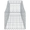 vidaXL Arched Gabion Baskets 9 pcs 200x50x40/60 cm Galvanised Iron