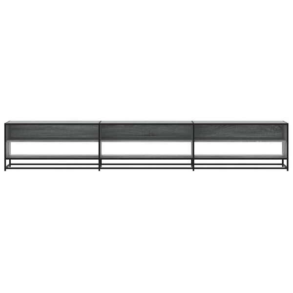 vidaXL TV Cabinet Grey Sonoma 270x40x46 cm Engineered Wood