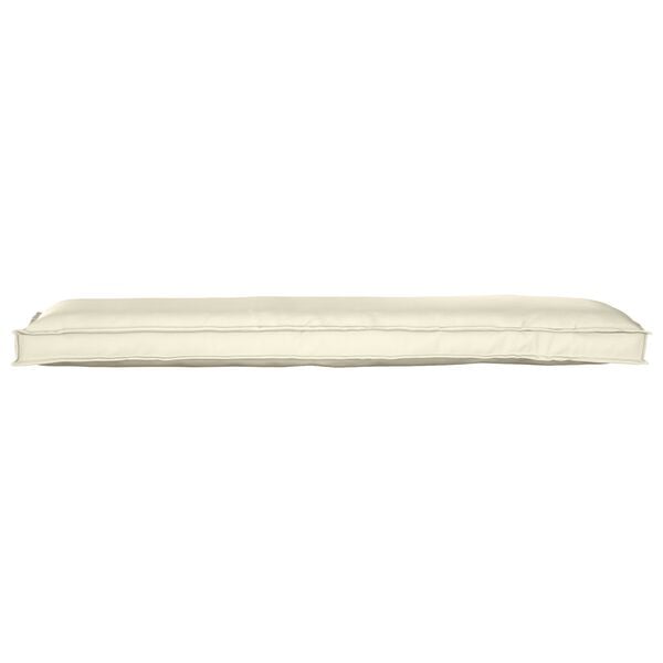 vidaXL Pallet Cushion Set 2 pcs Cream 150 x 40 x 8 cm Oxford Fbric